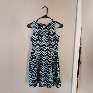 Light and dark blue dress